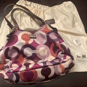Coach bag/purse /multi color/ good used condition